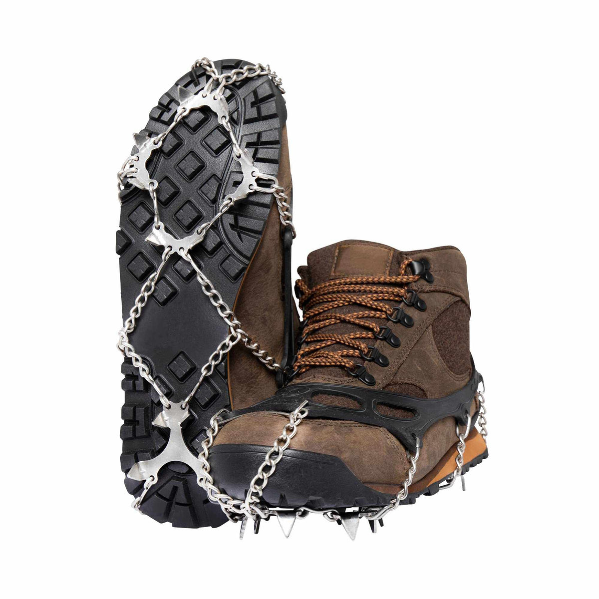 Yatta Life ice spikes on a winter boot