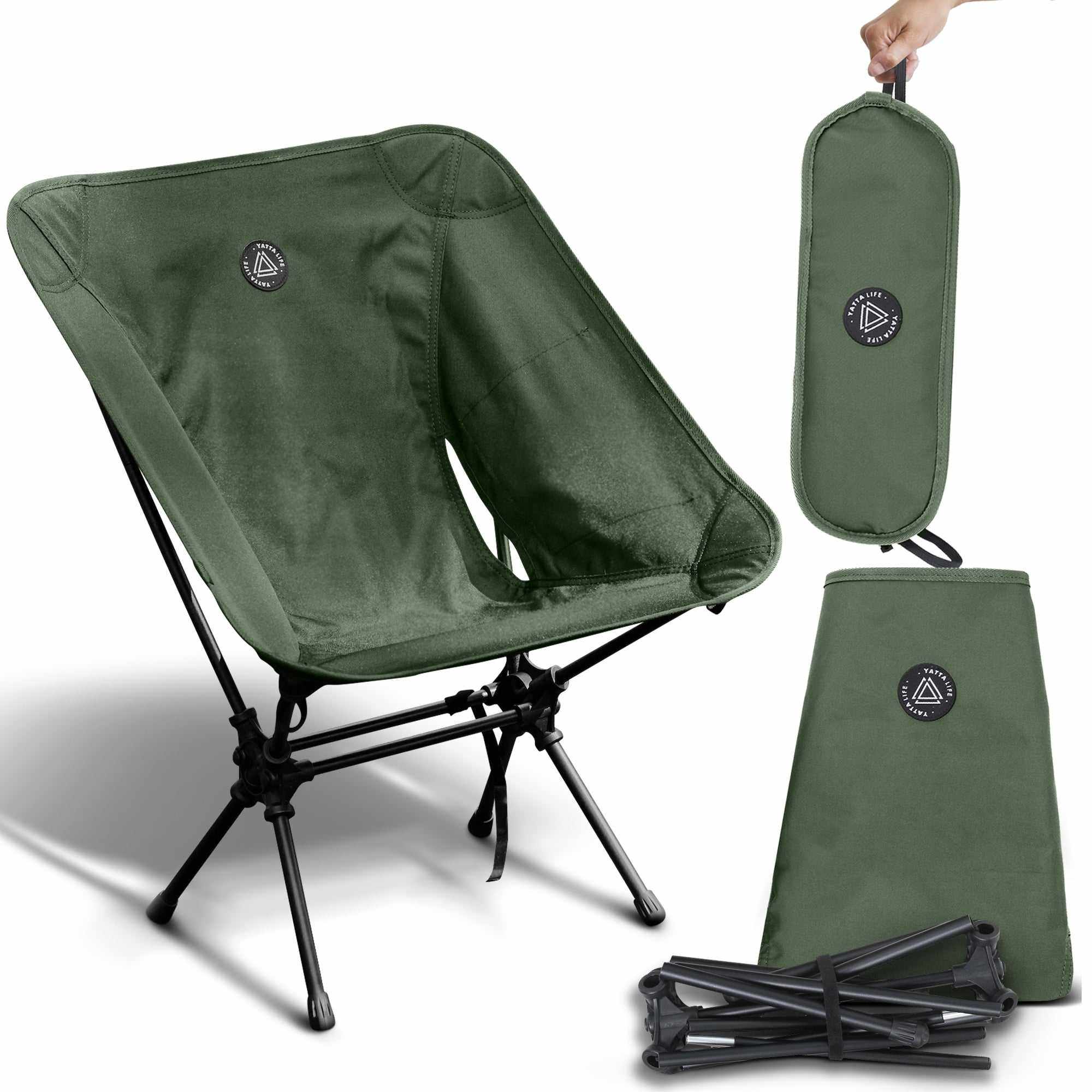 Folding camping chairs in a bag best sale