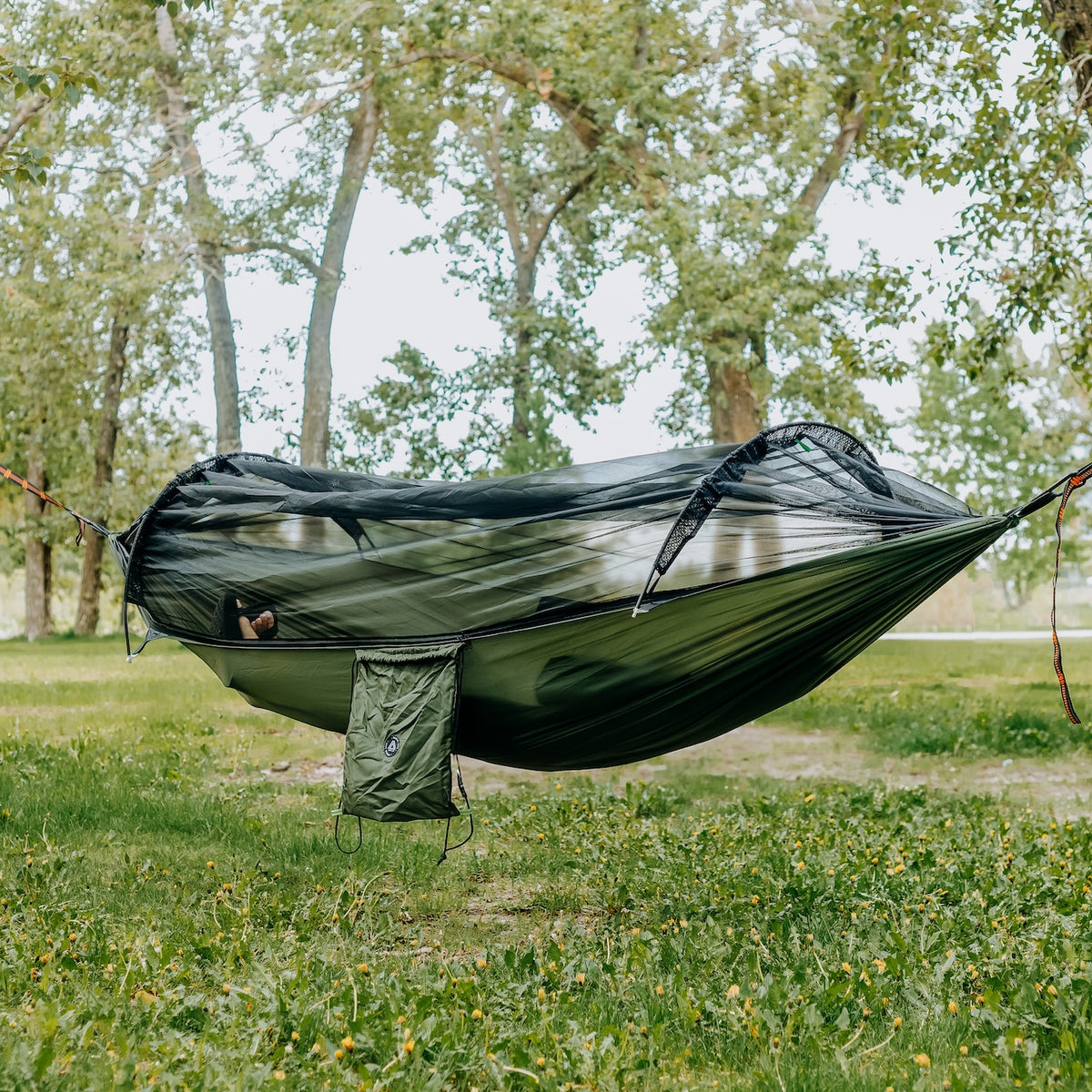 Loft Net Hammock SURVIVAL/CAMPING HAMMOCK WITH BUG GUARD  Southern Snares  Supply