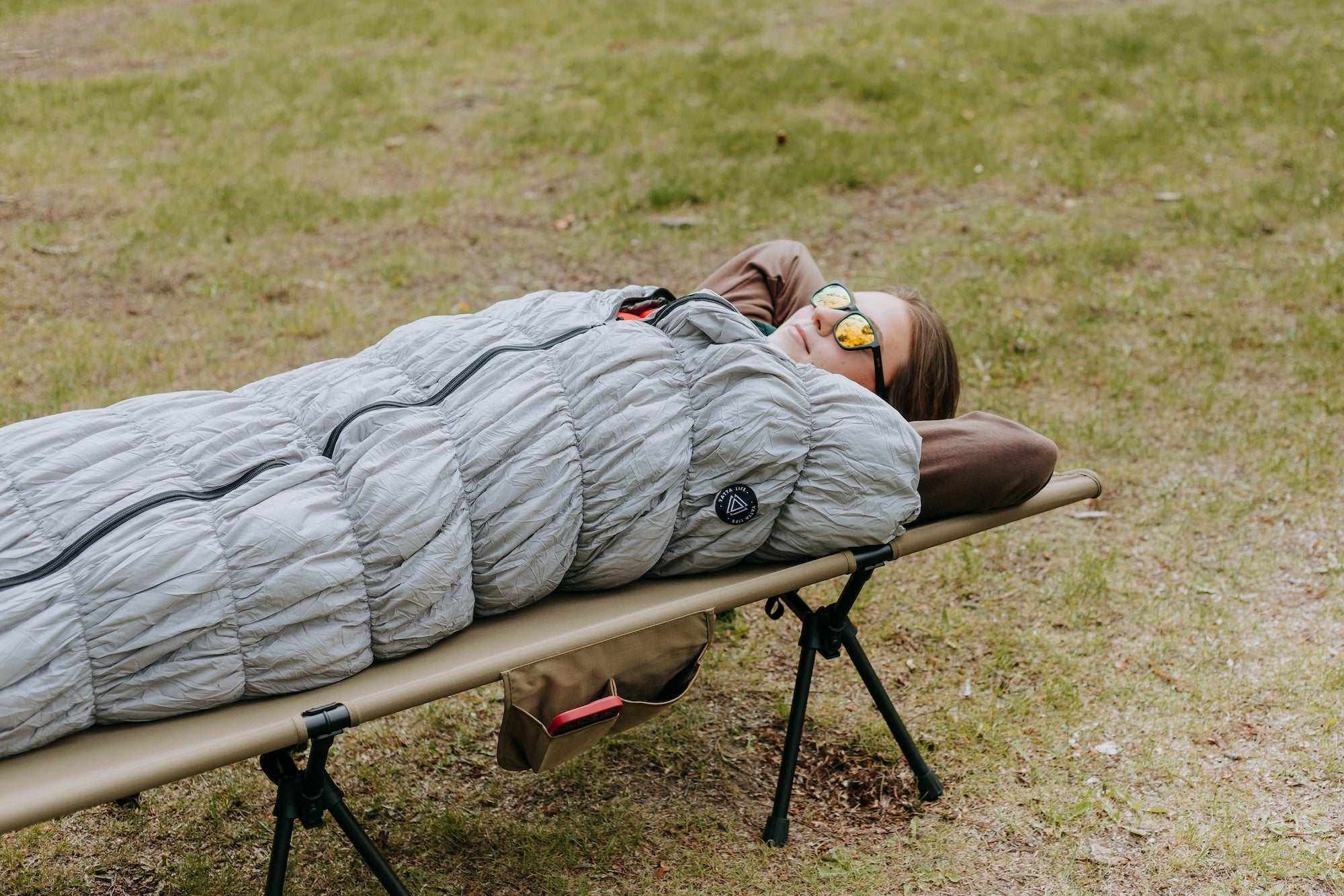 Compact Sleeping Bag - Black Goose Down for Outdoor Adventures